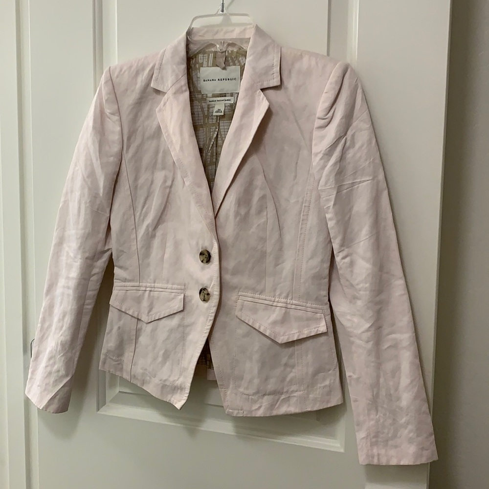 Banana Republic light pink blazer